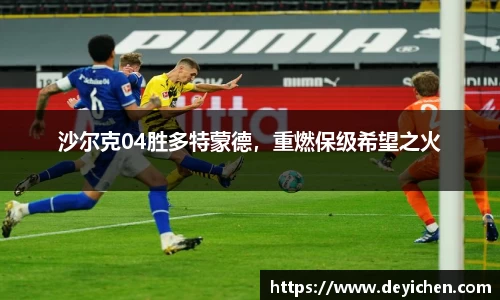沙尔克04胜多特蒙德，重燃保级希望之火